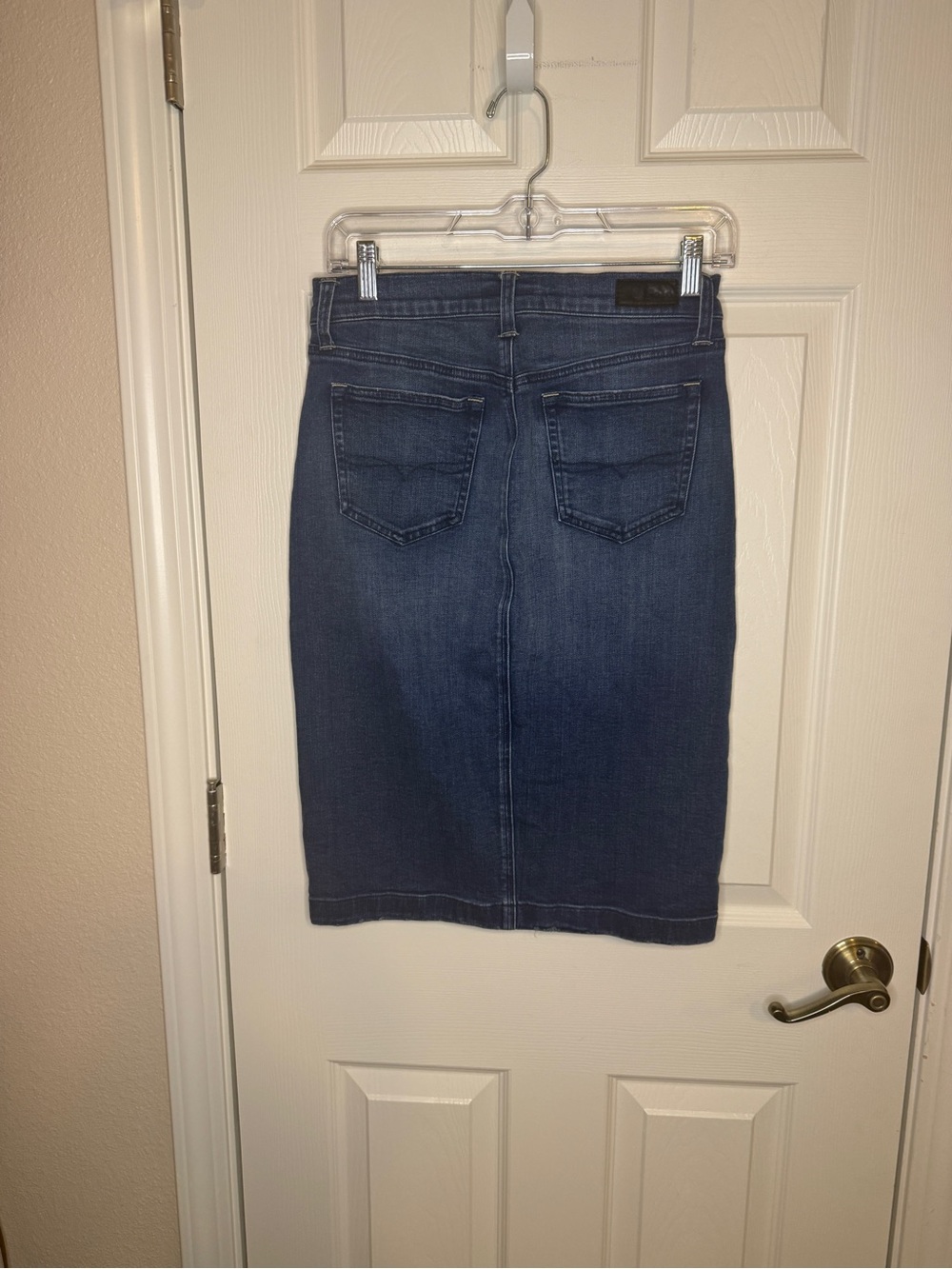 Polo Ralph Lauren Button-Front Denim Midi Pencil Skirt Blue Size 2 - Picture 3 of 9